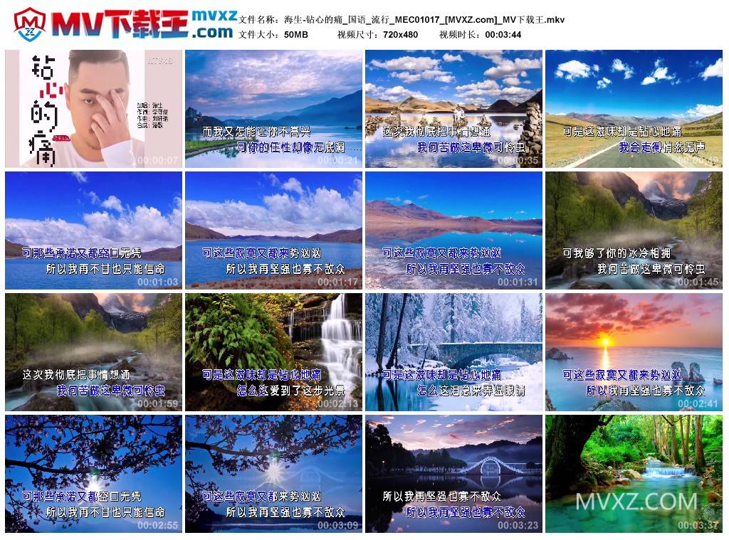 海生-钻心的痛_国语_流行_MEC01017